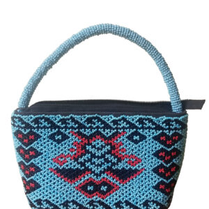 Borneo Blue Beaded Bag