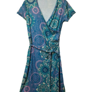 Blue Wraparound Dress