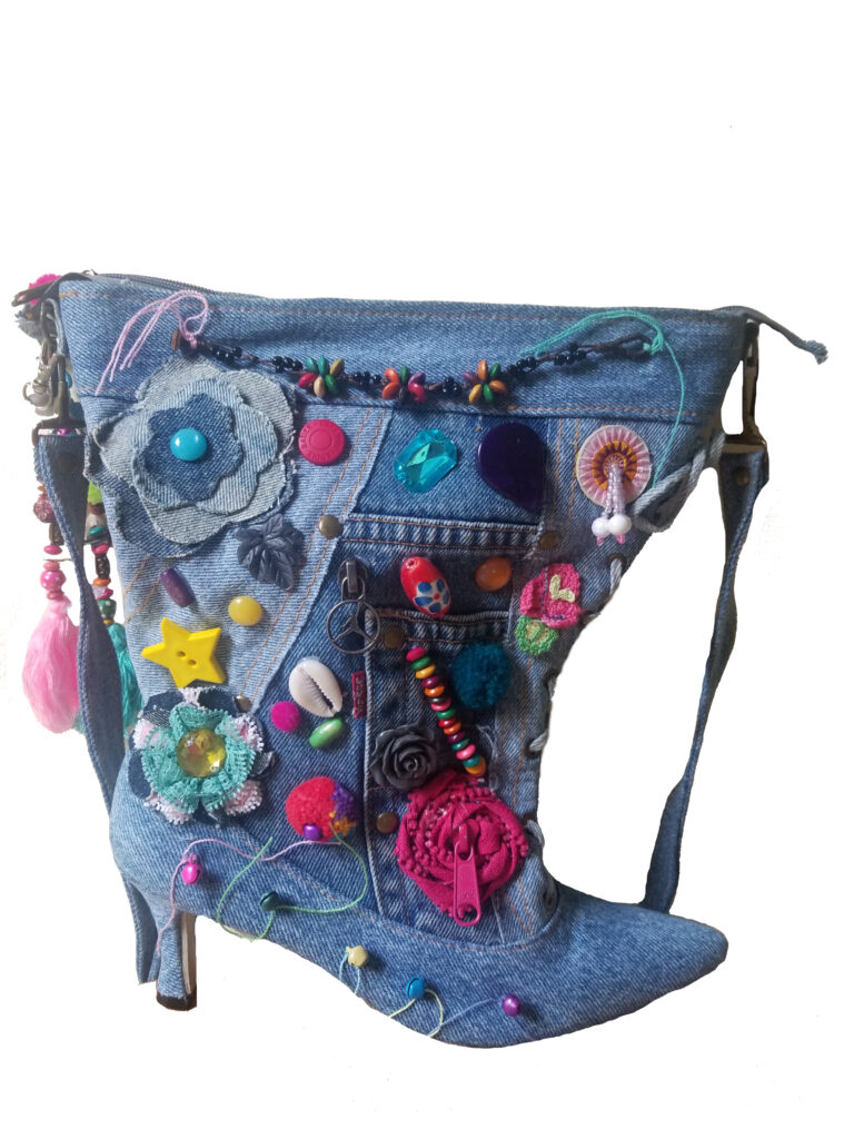 Art Deco High Heel Bag $75.00