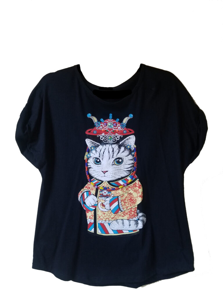 Beaded Empress Cat Tee $25.00