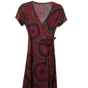 Maroon Wraparound Dress