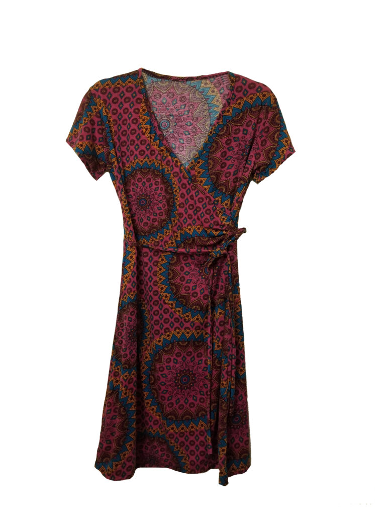 Maroon Wrap Around Dress $25.00