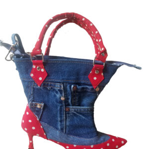 Red Polka Dot High Heel Bag