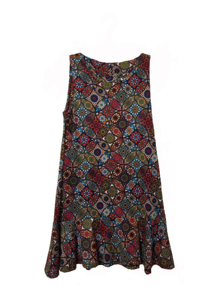 Multicolor A-Line Dress $25.00