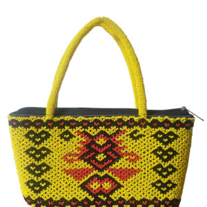 Borneo Yellow Beaded Bag
