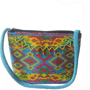 Borneo Sky Blue Beaded Sling Bag