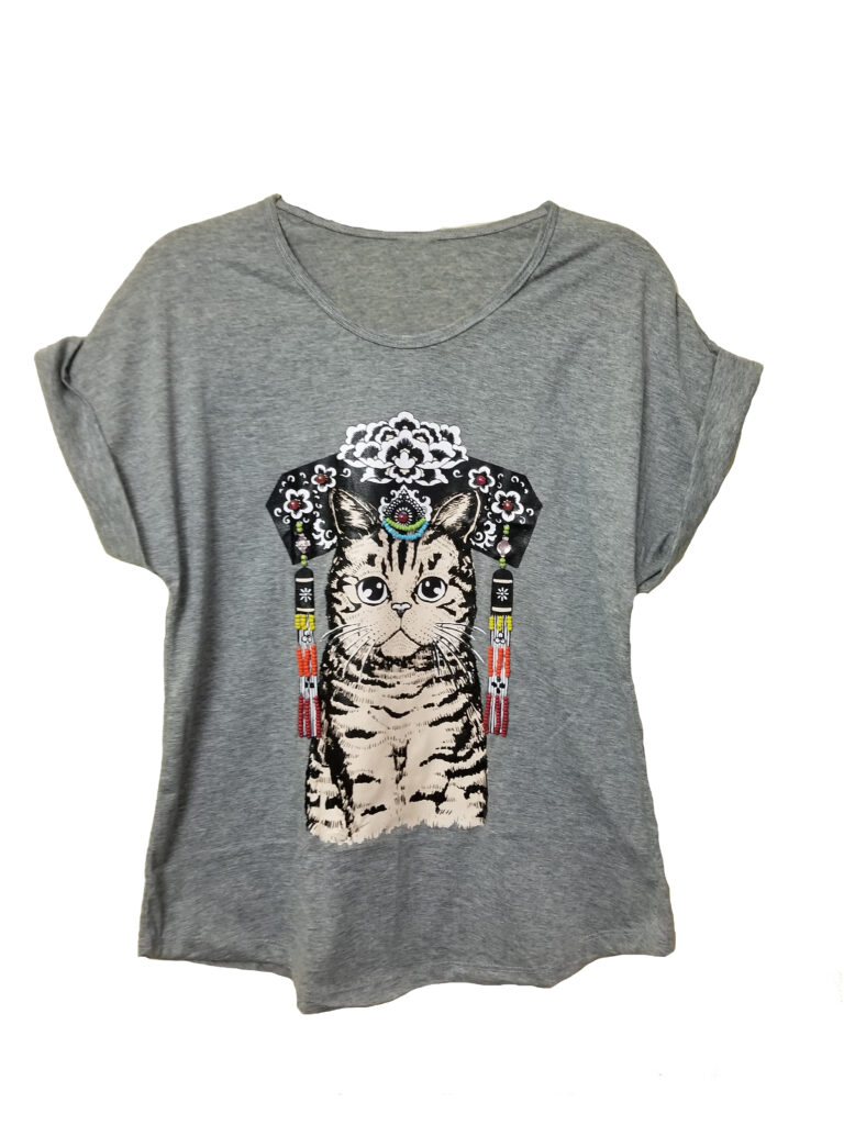 Beaded Princess Cat Tee $25.00