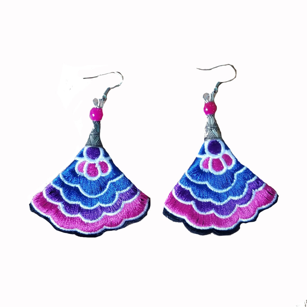 Blue Peacock Earrings $10.00