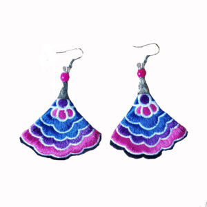 Blue Peacock Earrings