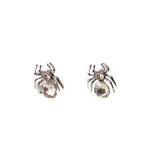 Silver Spider Earrings