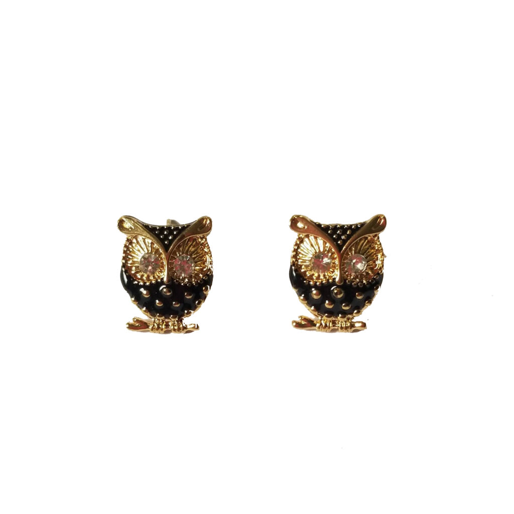 Black Owl Earrings $10.00