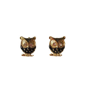 Black Owl Earrings
